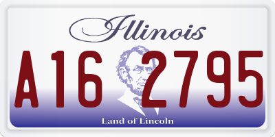 IL license plate A162795