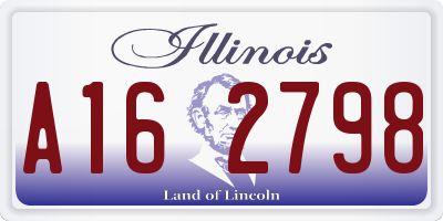 IL license plate A162798