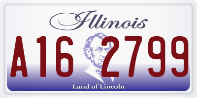 IL license plate A162799