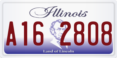 IL license plate A162808
