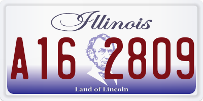 IL license plate A162809