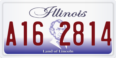 IL license plate A162814