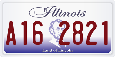IL license plate A162821