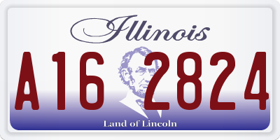 IL license plate A162824