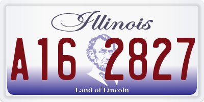 IL license plate A162827