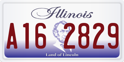 IL license plate A162829