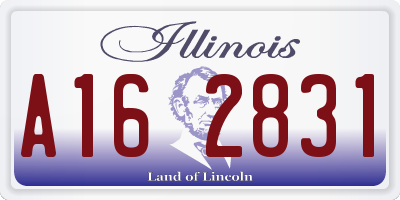 IL license plate A162831