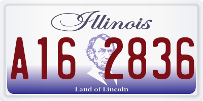 IL license plate A162836