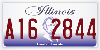 IL license plate A162844