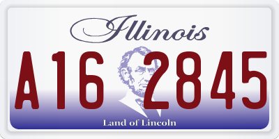 IL license plate A162845