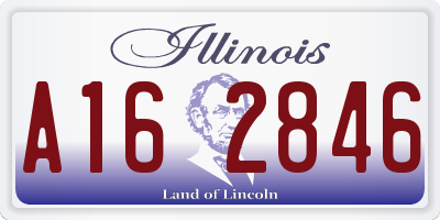 IL license plate A162846