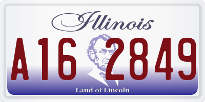 IL license plate A162849