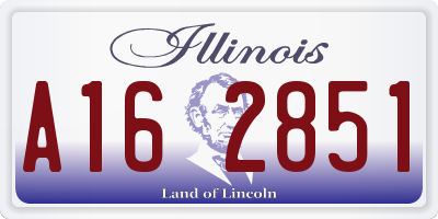 IL license plate A162851