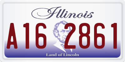 IL license plate A162861