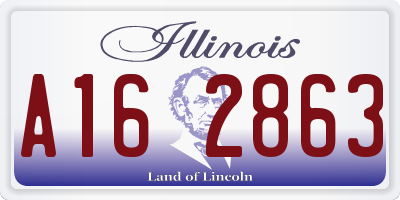 IL license plate A162863
