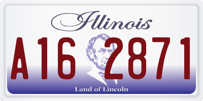 IL license plate A162871