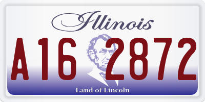 IL license plate A162872