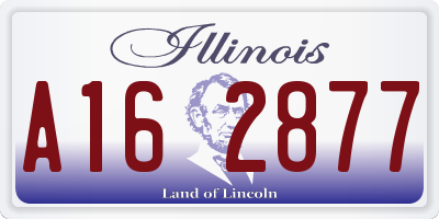 IL license plate A162877
