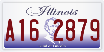 IL license plate A162879