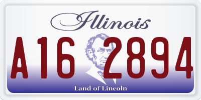 IL license plate A162894