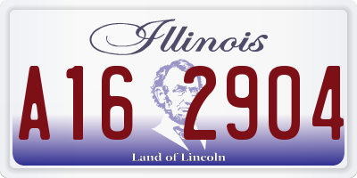 IL license plate A162904