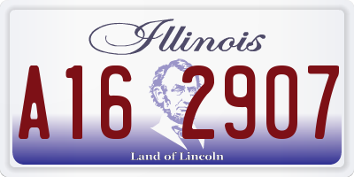 IL license plate A162907