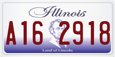 IL license plate A162918