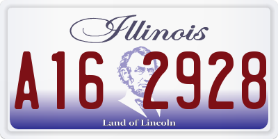IL license plate A162928