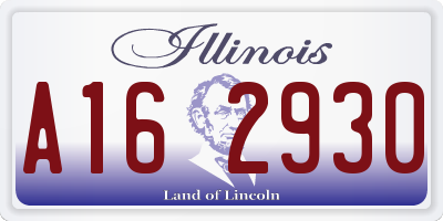 IL license plate A162930
