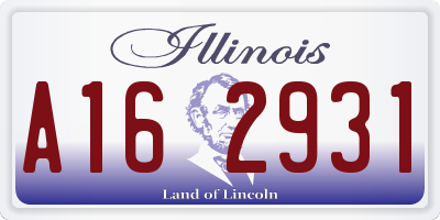 IL license plate A162931