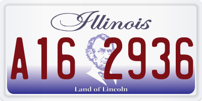IL license plate A162936