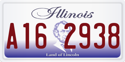 IL license plate A162938