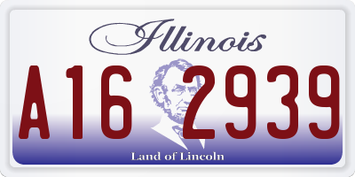 IL license plate A162939