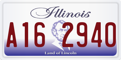 IL license plate A162940