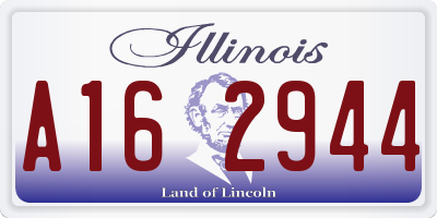 IL license plate A162944