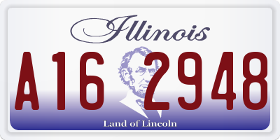 IL license plate A162948