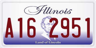 IL license plate A162951