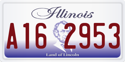 IL license plate A162953