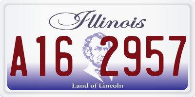 IL license plate A162957