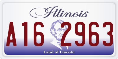 IL license plate A162963
