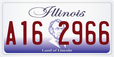 IL license plate A162966