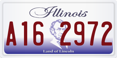 IL license plate A162972