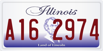 IL license plate A162974