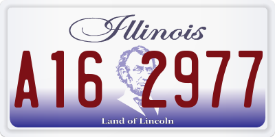 IL license plate A162977