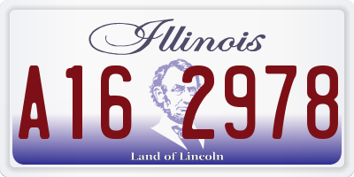 IL license plate A162978