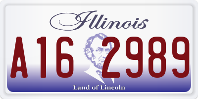 IL license plate A162989