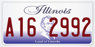 IL license plate A162992