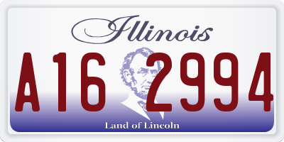 IL license plate A162994