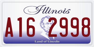 IL license plate A162998