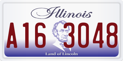 IL license plate A163048